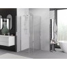 Mexen Exo-B Duo sprchový kút otvárací 100 x 100 cm, transparentný, chróm - 814-100-100-01-00