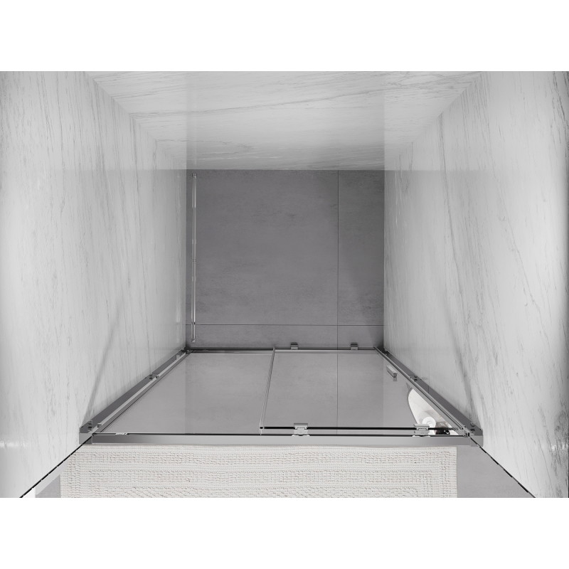 Mexen Exo-S posuvné sprchové dvere 100 cm, transparentné, chróm - 8151-100-000-01-00