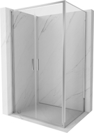 Mexen Exo-B Duo sklopná sprchová kabína 100 x 70 cm, transparentná, chróm - 814-100-070-01-00