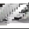 Mexen Exo sprchový kút s otváracími dverami 70 x 75 cm, transparentný, chróm - 814-070-075-01-00