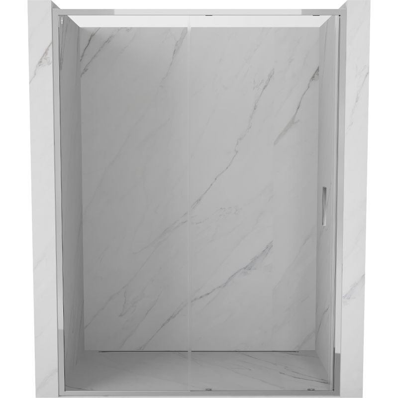 Mexen Exo sprchové dvere posuvné 155 cm, priehľadné, chróm - 8151-155-000-01-00