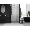 Mexen Exo-S posuvné sprchové dvere 100 cm, transparentné, čierne - 8151-100-000-70-00