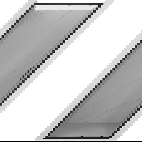 Mexen Exo sprchové dvere posuvné 105 cm, transparentné, čierne - 8151-105-000-70-00