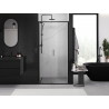 Mexen Exo-S posuvné sprchové dvere 100 cm, transparentné, čierne - 8151-100-000-70-00