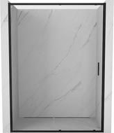 Mexen Exo-S posuvné sprchové dvere 135 cm, transparentné, čierne - 8151-135-000-70-00