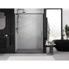 Mexen Exo sprchové dvere posuvné 135 cm, transparentné, čierne - 8151-135-000-70-00