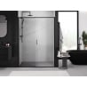 Mexen Exo sprchové dvere posuvné 135 cm, transparentné, čierne - 8151-135-000-70-00