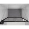 Mexen Exo sprchové dvere posuvné 135 cm, transparentné, čierne - 8151-135-000-70-00