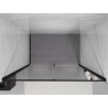 Mexen Exo-R sprchové dvere výkyvné 145 cm, priehľadné, čierne - 819-145-000-70-00