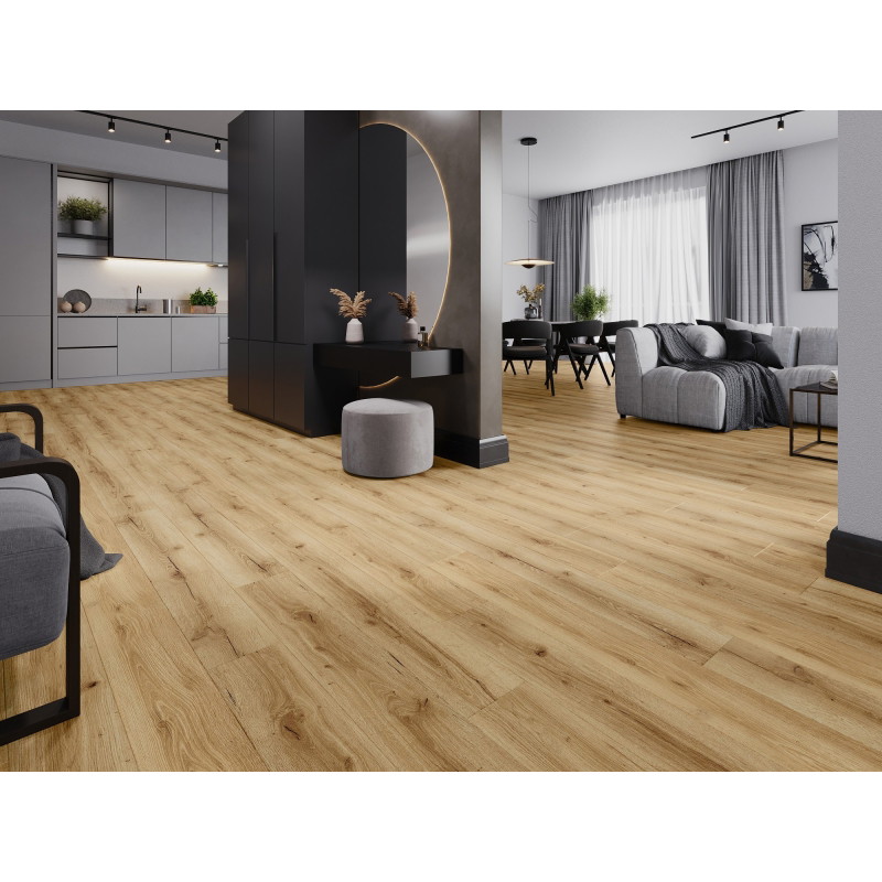 Mexen Beaver Creek vinylové panely 1227 x 187 mm LVT Dryback 2,5 mm, podklad PVC, 4 V-drážka, Dub - F1302-1227-187-255-4V1-01