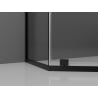 Mexen Exo päťuholníková sprchová kabína výklopná 100 x 100 cm, transparentná, čierna - 812-100-100-70-00