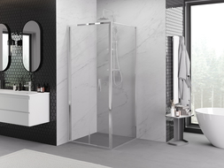Mexen Exo skladací sprchový kút 90 x 90 cm, transparentný, chróm - 816-090-090-01-00