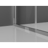 Mexen Exo-F skladacia sprchová kabína 95 x 100 cm, priehľadná, chróm - 816-095-100-01-00
