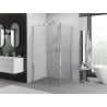 Mexen Exo skladací sprchovací kút 90 x 100 cm, transparentný, chróm - 816-090-100-01-00