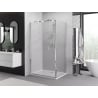 Mexen Exo skladací sprchovací kút 90 x 100 cm, transparentný, chróm - 816-090-100-01-00