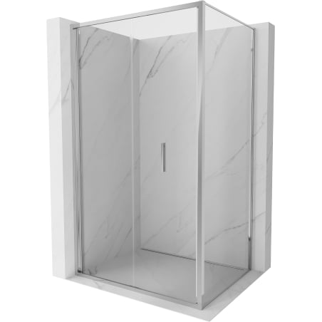 Mexen Exo skladacie sprchové kabíny 100 x 95 cm, transparentné, chróm - 816-100-095-01-00