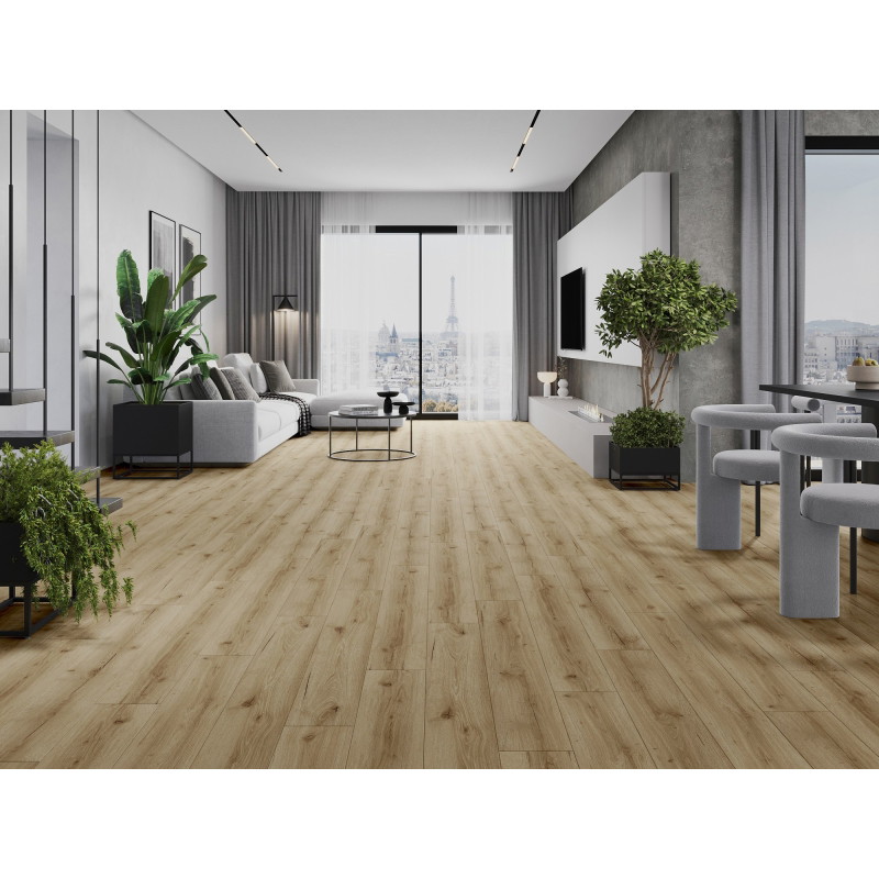 Mexen Sun Valley vinylové panely 1227 x 187 mm LVT Dryback 2,5 mm, podložka PVC, 4 V-drážka, Dub - F1306-1227-187-255-4V1-01