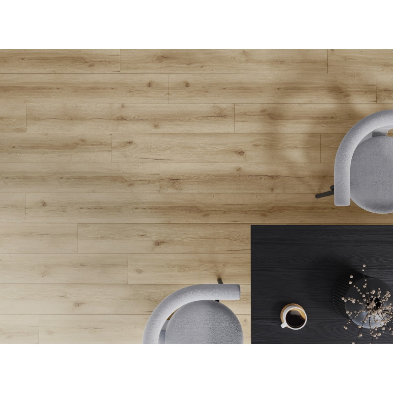 Mexen Sun Valley vinylové panely 1227 x 187 mm LVT Dryback 2,5 mm, podložka PVC, 4 V-drážka, Dub - F1306-1227-187-255-4V1-01