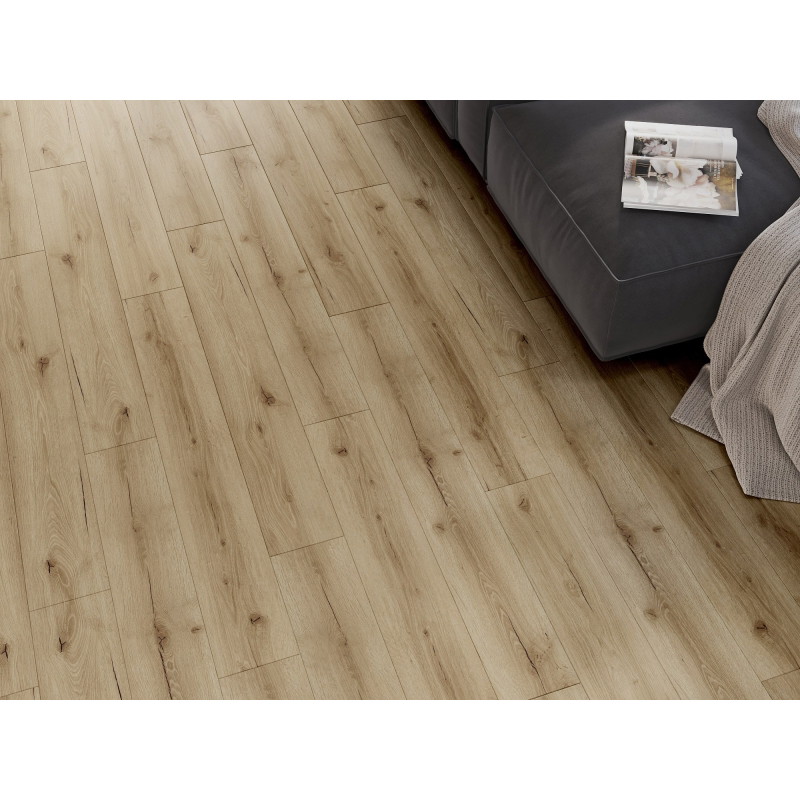 Mexen Sun Valley vinylové panely 1227 x 187 mm LVT Dryback 2,5 mm, podložka PVC, 4 V-drážka, Dub - F1306-1227-187-255-4V1-01