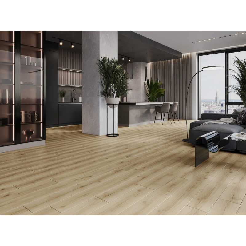 Mexen Sun Valley vinylové panely 1227 x 187 mm LVT Dryback 2,5 mm, podložka PVC, 4 V-drážka, Dub - F1306-1227-187-255-4V1-01
