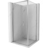 Mexen Exo-F skladacia sprchová kabína 85 x 85 cm, transparentná, chrómová - 816-085-085-01-00