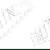 Mexen Exo skladací sprchový kút 95 x 85 cm, transparentný, chróm - 816-095-085-01-00