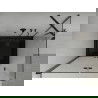 Mexen Lima skladacia sprchová kabína 80 x 100 cm, transparentná, čierna + vanička Flat, čierna - 856-080-100-70-00-4070B
