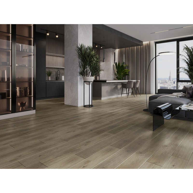 Mexen Perry vinylové panely 1227 x 187 mm LVT Dryback 2,5 mm, podložka PVC, 4 V-drážka, Dub - F1321-1227-187-255-4V1-01