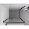 Mexen Exo-F skladacia sprchová kabína 75 x 70 cm, transparentná, čierna - 816-075-070-70-00