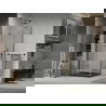 Mexen Lima skladacia sprchová kabína 90 x 90 cm, transparentná, čierna + sprchová vanička Flat, čierna - 856-090-090-70-00-4070?