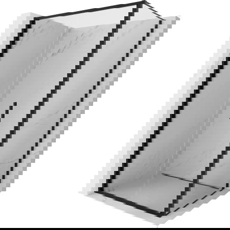 Mexen Exo skladací sprchový kút 70 x 80 cm, transparentný, čierny - 816-070-080-70-00