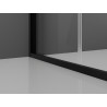 Mexen Exo-F skladací sprchový kút 70 x 90 cm, transparentný, čierny - 816-070-090-70-00