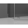 Mexen Exo-R päťuholníková sprchovacia kabína otváracia 100 x 100 cm, transparentná, chróm - 812-100-100-01-00
