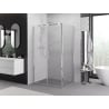 Mexen Exo výklopná sprchová kabína 90 x 80 cm, transparentná, chróm - 814-090-080-01-00