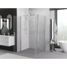 Mexen Exo-B Duo sprchový kút otvárací 100 x 80 cm, priehľadný, chróm - 814-100-080-01-00