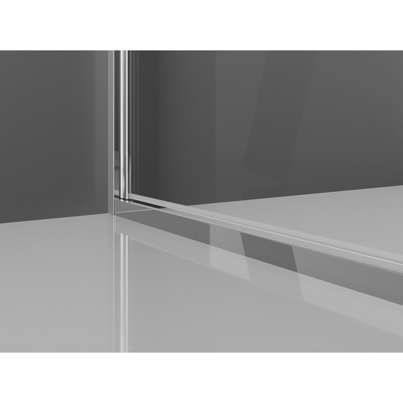 Mexen Exo-B Duo sprchový kút 100 x 85 cm, priehľadný, chróm - 814-100-085-01-00