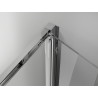 Mexen Exo-F skladacie sprchové dvere 70 cm, priehľadné, chróm - 816-070-000-01-00