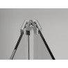 Mexen Exo-F skladacie sprchové dvere 90 cm, transparentné, chróm - 816-090-000-01-00