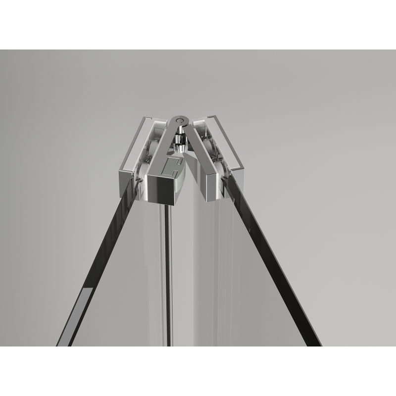 Mexen Exo skladacie sprchové dvere 95 cm, transparentné, chróm - 816-095-000-01-00