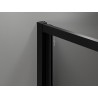 Mexen Exo-F skladacie sprchové dvere 60 cm, priehľadné, čierne - 816-060-000-70-00