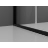 Mexen Exo skladacie sprchové dvere 85 cm, transparentné, čierne - 816-085-000-70-00