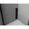 Mexen Exo-F skladacie sprchové dvere 70 cm, transparentné, čierne - 816-070-000-70-00