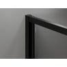 Mexen Exo sprchové dvere otočné 60 cm, transparentné, čierne - 817-060-000-70-00