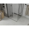 Mexen Lima sprchovací kút skladací 70 x 70 cm, priehľadný, čierny - 856-070-070-70-00