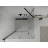 Mexen Lima skladací sprchovací kút 70 x 70 cm, priehľadný, čierny - 856-070-070-70-00