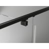 Mexen Exo sprchové dvere otváracie 135 cm, priehľadné, čierne - 819-135-000-70-00