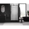 Mexen Exo sprchové dvere výklopné 90 cm, transparentné, čierne - 817-090-000-70-00