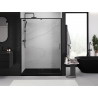 Mexen Exo-R sprchové dvere výkyvné 145 cm, priehľadné, čierne - 819-145-000-70-00