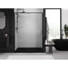Mexen Exo sprchové dvere otváracie 135 cm, priehľadné, čierne - 819-135-000-70-00