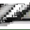 Mexen Exo sprchové dvere výklopné 130 cm, priehľadné, čierne - 819-130-000-70-00